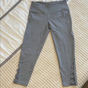 Victoria's Secret Sport Gray Athletic Pants with Cutouts